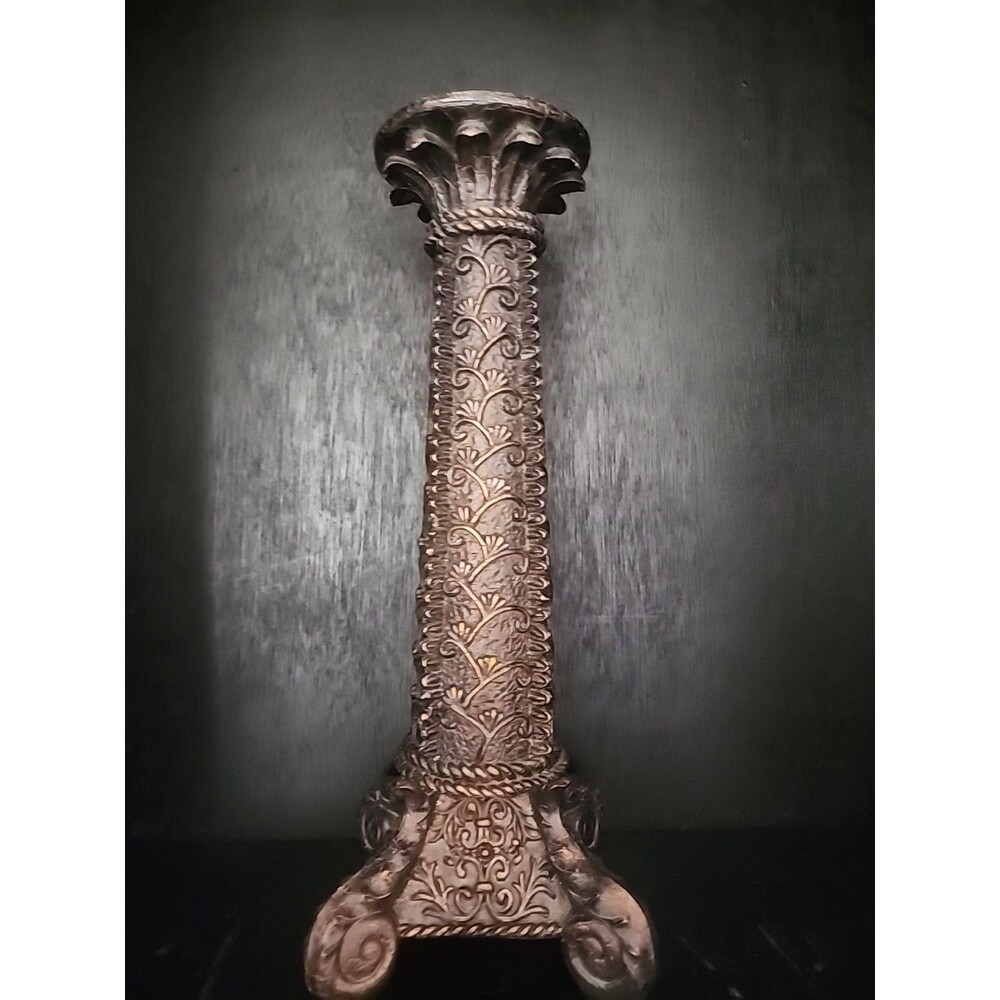 14" Tall Candleholder Intricate Design